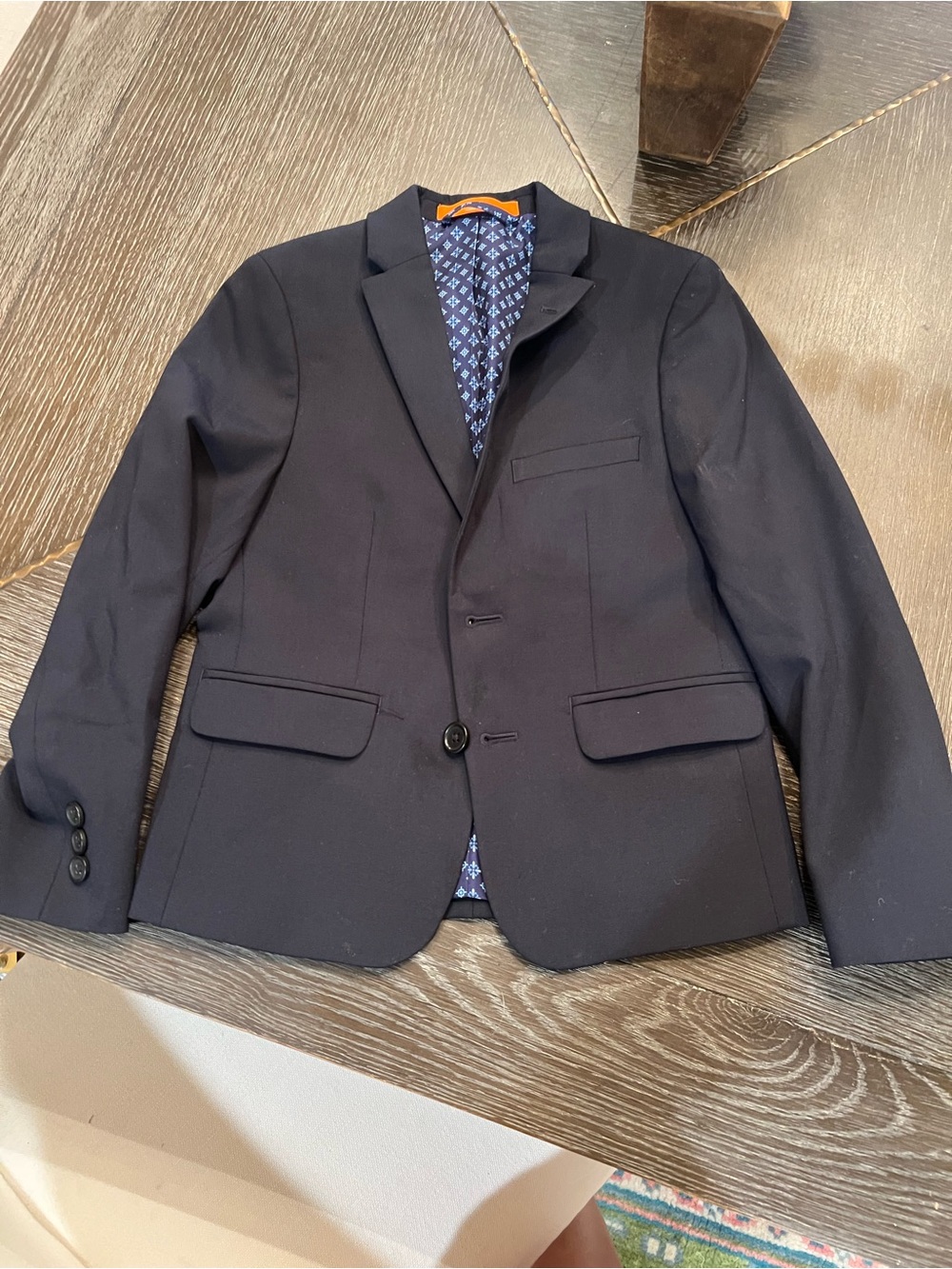 Boys Navy Blazer - Classic Single-Breasted Jacket